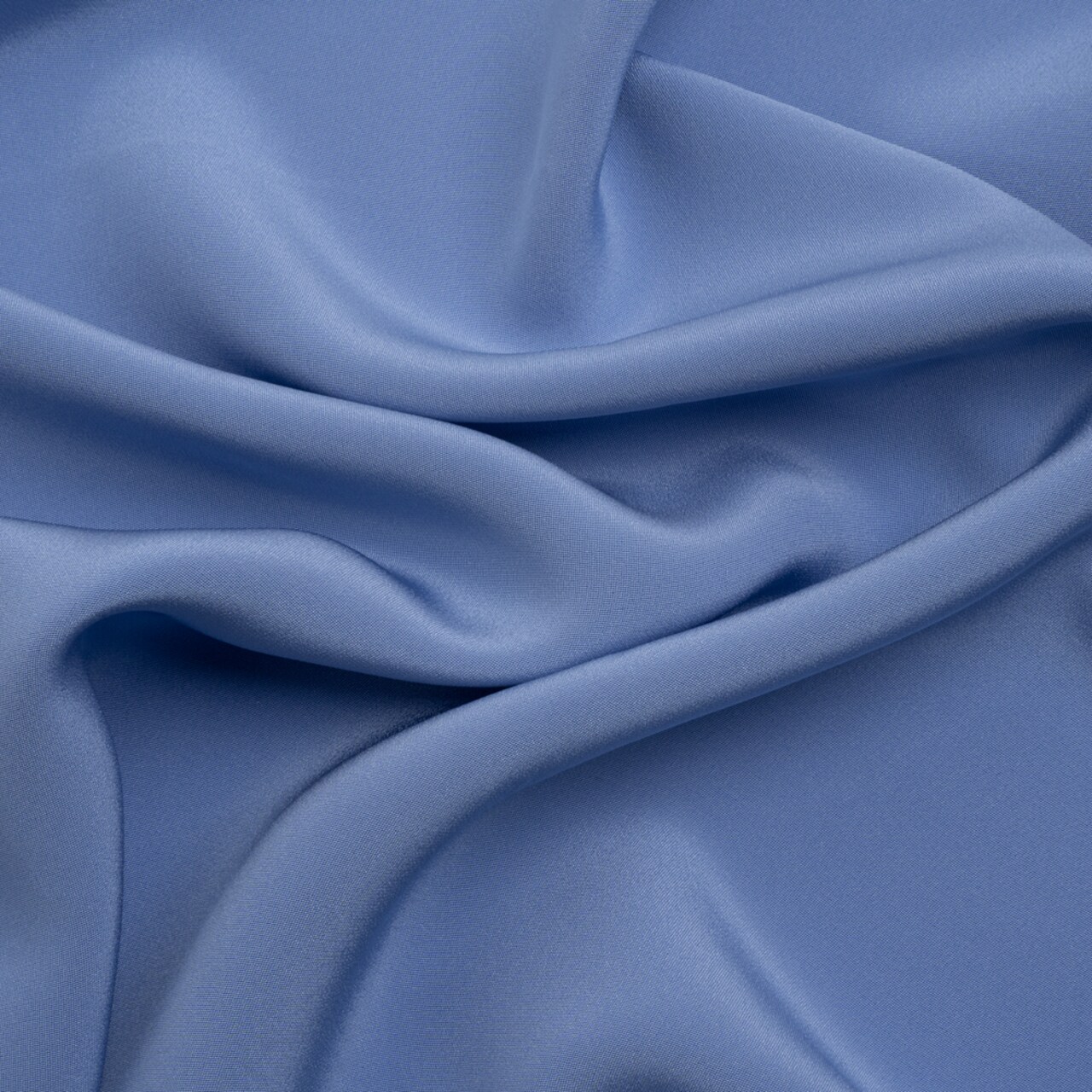 1 Yard Regatta Blue Silk 4 Ply Crepe 44" Wide Soft Luxury Fabric for Fashion & Formalwear